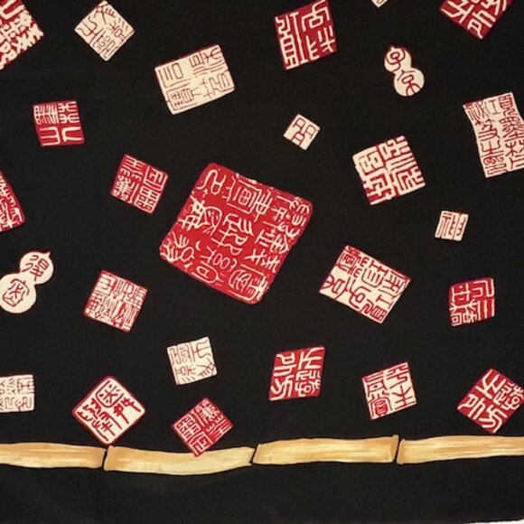 Silk scarf made for the Metropolitan Museum of Art - Picture 2 of 5